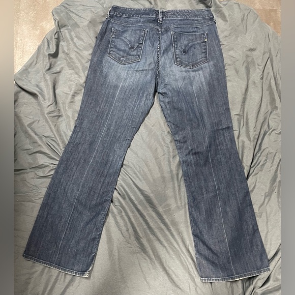 Eddie Bauer size 14 woman jeans wide leg - Picture 1 of 4